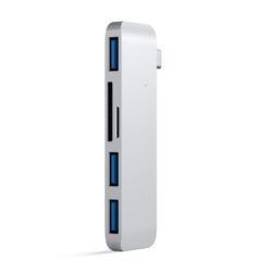 SATECHI TYPE-C USB 3.0 3-IN-1 COMBO HUB - Silver