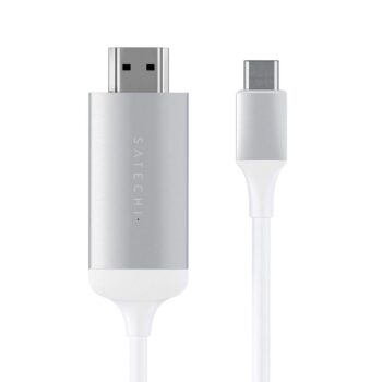 SATECHI ALUMINUM TYPE-C TO HDMI CABLE ADAPTER 4K 60HZ 1,8m - Silver