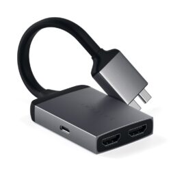 SATECHI Type-C Dual HDMI Adapter Space Gray