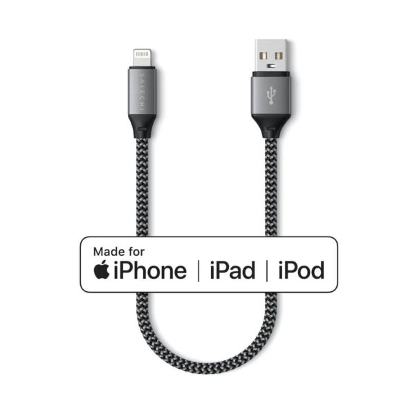 SATECHI USB-A TO LIGHTNING CABLE - 25CM