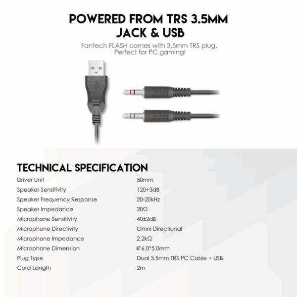 Combo set Gaming Fantech P51 Power 5u1 - Slika 17
