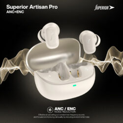 Bluetooth slusalice Superior Artisan Pro ANC+ENC krem