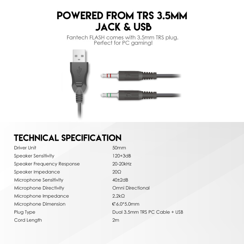 Combo set Gaming Fantech P51 Power 5u1