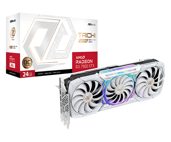 16122024675f8758db5b6.png SVGA Asrock Radeon RX7900 XTX Taichi White 24GB OC GDDR6, RX7900XTX TCW 24GO - Slika 1