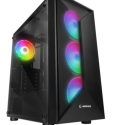 Kuciste Rampage TRIANGLE 4*12cm AutoRGB/Glass/Mid-Tower