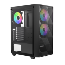 Kuciste Raidmax Meshian X902 S, 3x RGB fan/Crni/Window/X902TBS