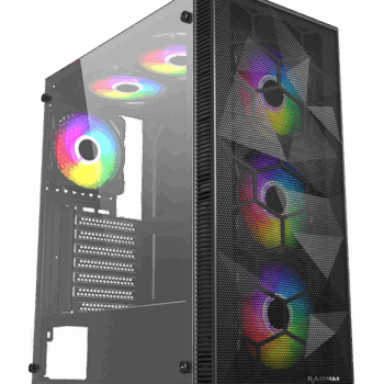 Kuciste Raidmax Talos ARGB window/black, 4x 120mm/650W