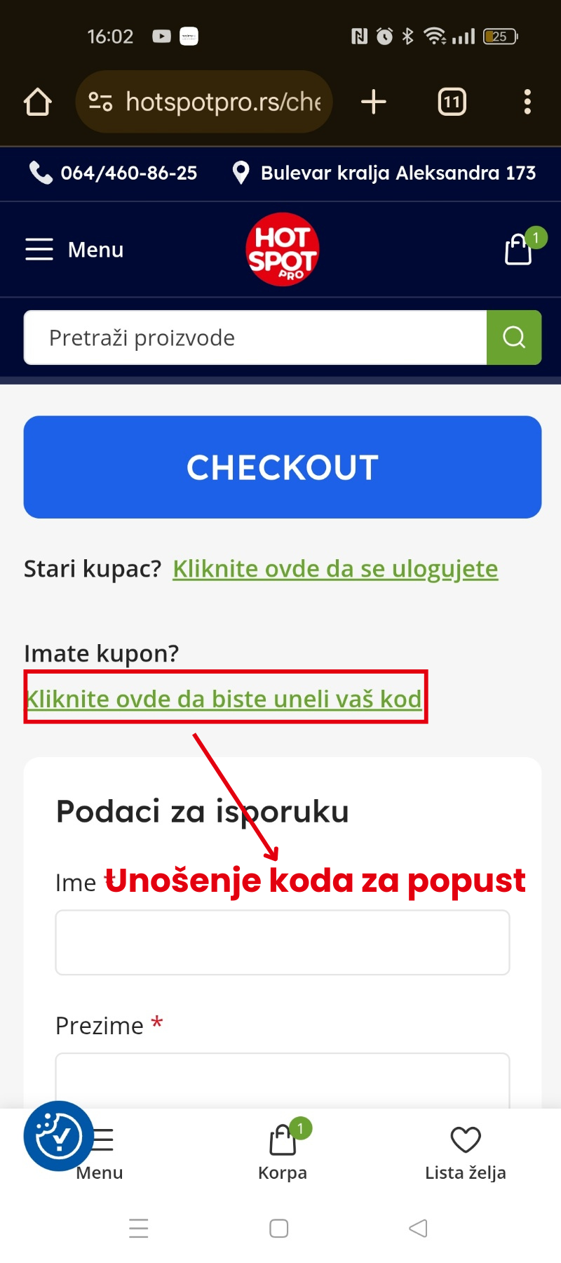 Kako kupiti