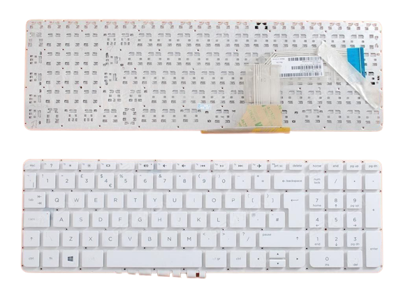 2302202567bb6fec84083.png Tastatura za laptop HP Pavilion 15-P veliki enter bez rama BELA - Slika 1