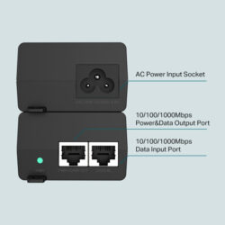 TP-Link TL-PoE160S PoE+ Injector sa AC/DC adapterom