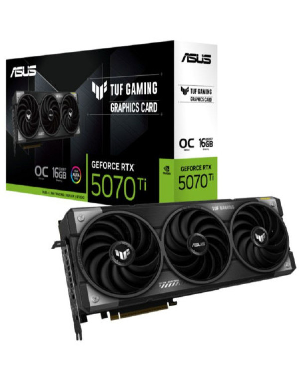 3103202567e9eef37a5af.jpeg SVGA ASUS GeForce RTX 5070-TI TUF OC 16GB GDDR7 256bit TUF-RTX5070TI-O16G - Slika 1