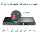 LAN Switch TP-LINK TL-SL1218P 16x10/100 PoE/2x1Gb PoE/1xSFP/150W - Image 4