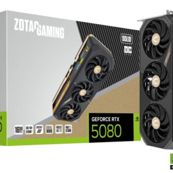 SVGA Zotac GeForce RTX 5080 SOLID OC 16GB GDDR7 256bit, ZT-B50800J-10P