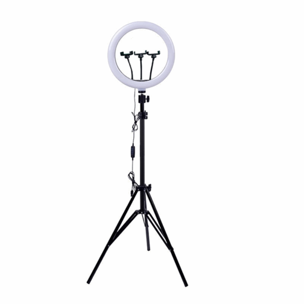 tripod sa led svetlom za dva telefona