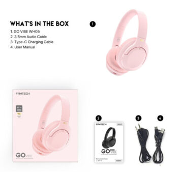 Bluetooth slušalice Fantech GO Vibe WH05 pink