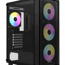 Kuciste Raidmax Vector 216 Black 4 x RGB fan/Window/650W