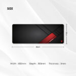Podloga za miša Fantech MP806 Vigil 800x300mm crna - Image 3