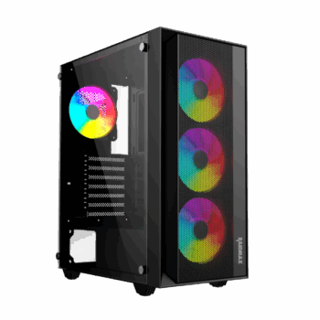 Kuciste Raidmax Vector 100 Black 4 x RGB fan/Window/No-PSU