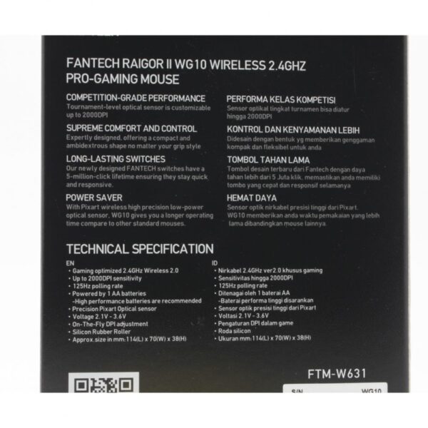 Miš Wireless Fantech WG10 Raigor II crni - Image 13