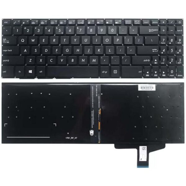 Tastatura za laptop Asus N580 M580 N580V N580VD N580G FX570 F570U mali enter backlight - Slika 1