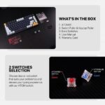 Tastatura Mehanicka Gaming Fantech MK875 RGB Atom 81 Navy (Red switch) - Image 3