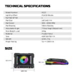 Laptop Cooler Fantech NC22 RGB crni - Image 8