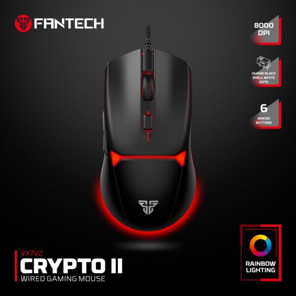 Mis Gaming Fantech VX7V2 Crypto II crni - Image 1