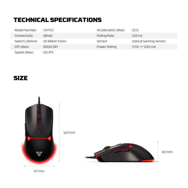 Mis Gaming Fantech VX7V2 Crypto II crni - Image 4