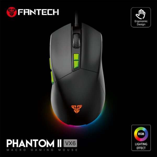 Mis Gaming Fantech VX6 Phantom II crni - Image 1