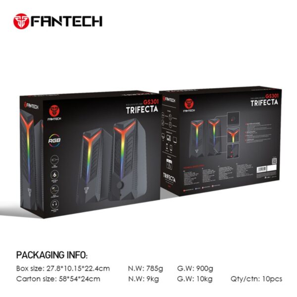Laptop zvucnici Fantech GS301 Trifecta crni - Image 7