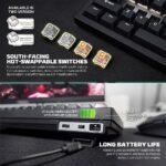 Tastatura Mehanicka Gaming Fantech MK920 RGB Maxfit 6 Wireless black (Brown switch) - Image 10