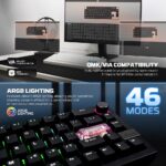 Tastatura Mehanicka Gaming Fantech MK920 RGB Maxfit 6 Wireless black (Brown switch) - Image 5
