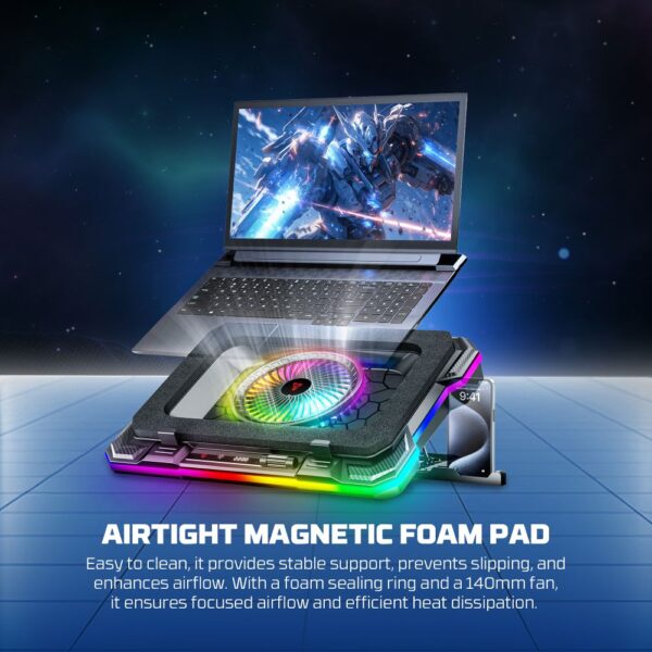Laptop Cooler Fantech NC22 RGB crni - Image 4
