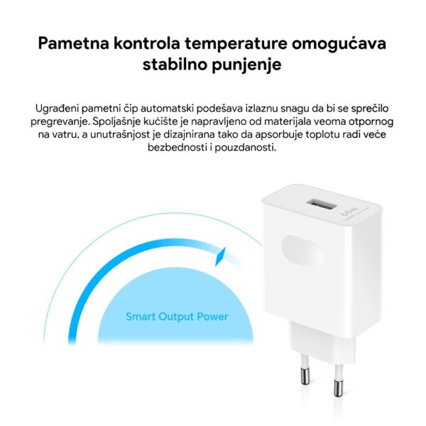 Punjac Honor Super Charge 66W sa kablom beli - Slika 5