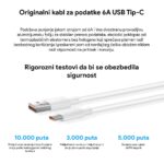 Punjac Honor Super Charge 66W sa kablom beli - Slika 2