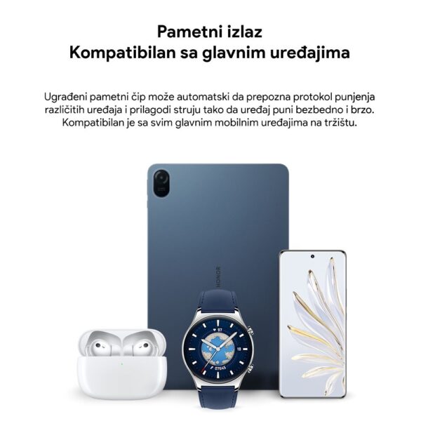 Punjac Honor Super Charge 66W sa kablom beli - Slika 3