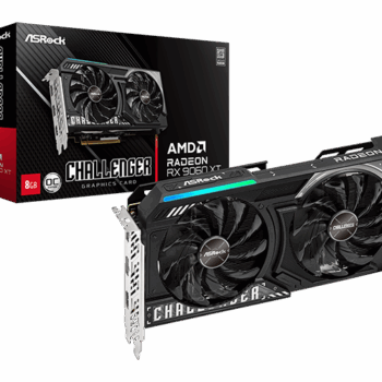 SVGA ASrock RX 9060 XT Challenger 8GB/GDDR6/128bit/crna, RX9060XT CL 8GO
