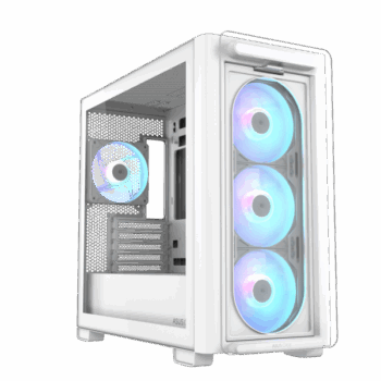 Kućište ASUS A23 PLUS TG ARGB/Micro-ATX/Mini-ITX/kaljeno staklo/no PSU/BELO