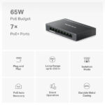 LAN Switch Mercusys MS108GP 8-port 10/100/1000 / 7PoE - Slika 2