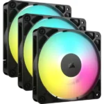 Ventilatori Corsair 3x RS120 ARGB 120mm PWM-Triple Pack - Crni, CO-9050181-WW - Slika 2