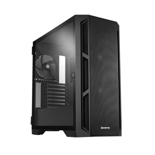 041220256930e7abe9d2e.png Kuciste Chieftec APEX AIR CRNO, EATX Gaming Case, Mesh, fans, GA-01B-M-OP - Slika 1