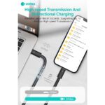 Data kabl Thunderbolt 4 40Gbps 100W 8k PD 0.3m - Slika 2