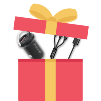 Auto punjač + 3u1 kabl – praktičan poklon set