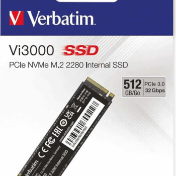 SSD M.2 NVMe Verbatim 512GB Vi3000 3100MBs/2100MBs