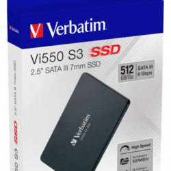 SSD 2.5" SATA Verbatim Vi550 S3 512GB 520MB/s 500MB/s