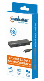 USB-C HUB 3port Manhattan 164948 3.2 G1/5Gbps/CR/Crni - Slika 4