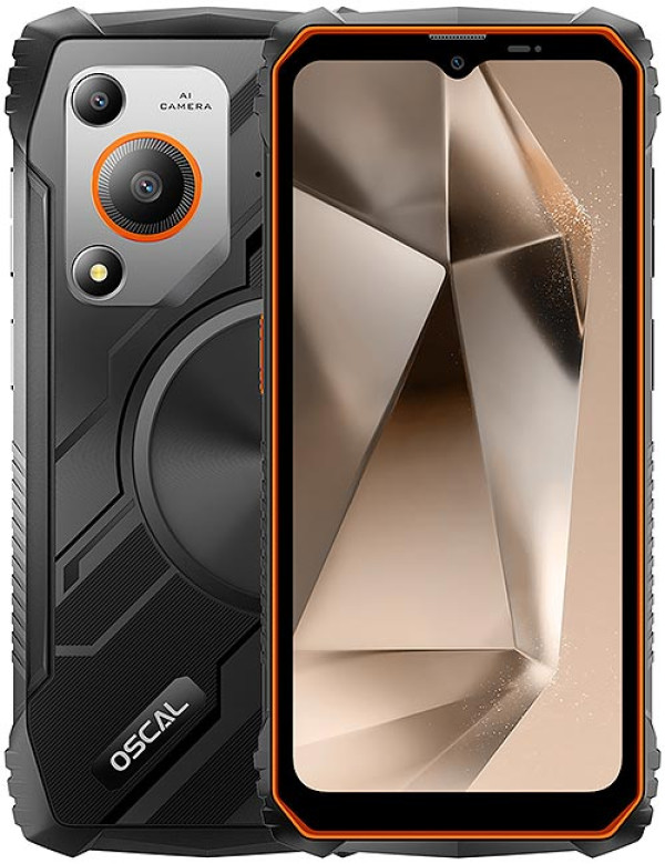 38320-2 Smart Rugged Oscal MARINE I , 6.56" OC/4GB/128GB/16MP/5100mAh IP69K Black - Slika 1