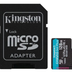 Micro SD Kingston 128GB Canvas Go Plus U3 V30 A2, SDCG4/128GB