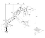 Stoni nosač za monitor ATON ATPS82 13â€“32" do 9 kg - Slika 4