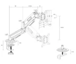 Stoni nosač za monitor ATON ATPS82 13â€“32" do 9 kg - Slika 8